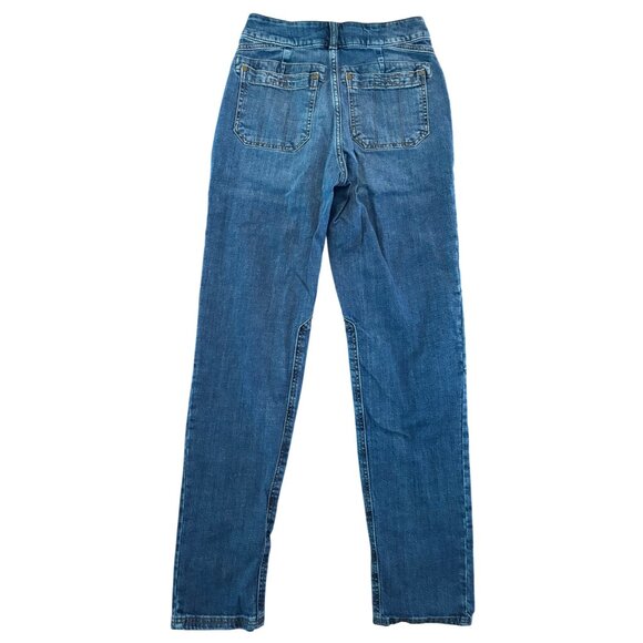 Anthropologie Pilcro The Wanderer Casual Utility Patchwork Jeans Size 26 Tall - Picture 3 of 13